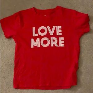 Brooklyn and Bailey exclusive “love more” T-shirt
